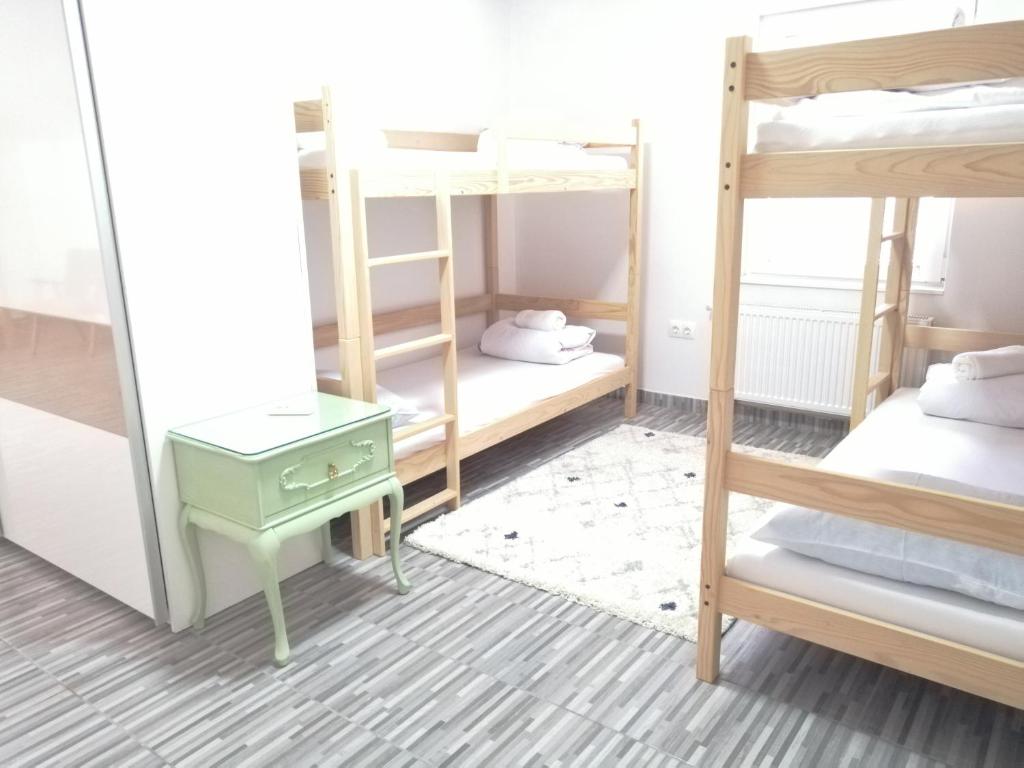 Postel nebo postele na pokoji v ubytování Hostel Eva