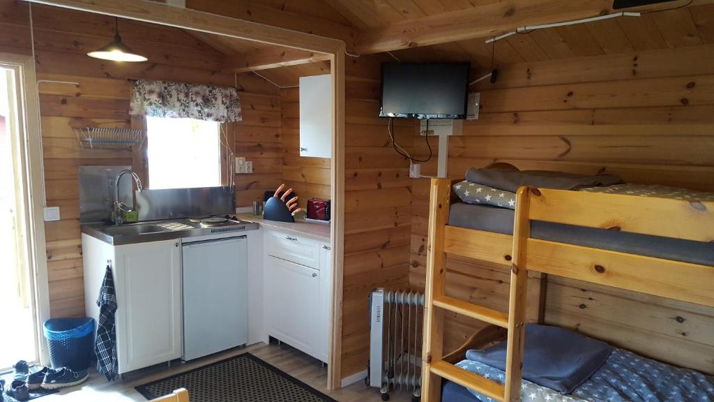 Kuchyň nebo kuchyňský kout v ubytování Gripenbergs Gårdsbutik