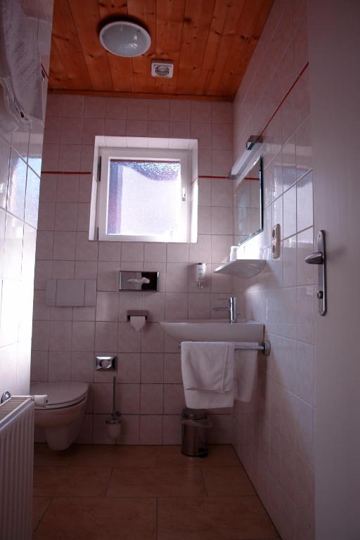 Koupelna v ubytování Hotel Gamshof
