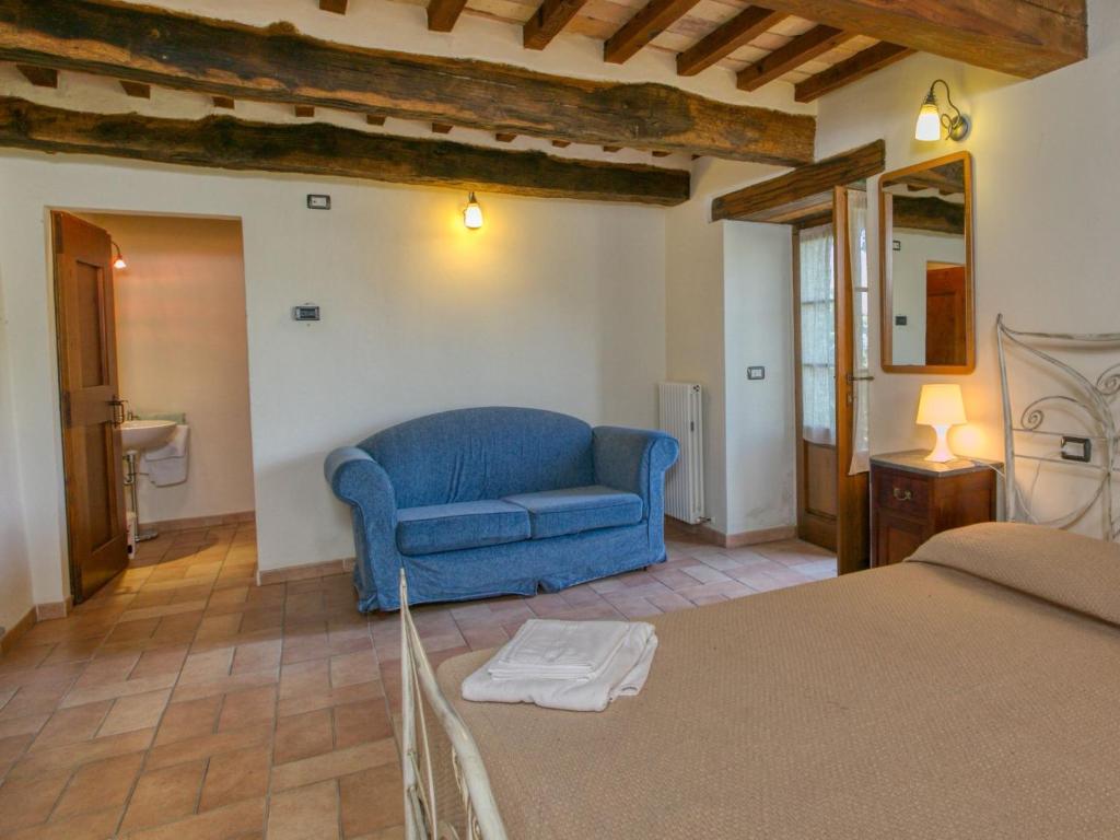 A bed or beds in a room at Apartment with swimming pool