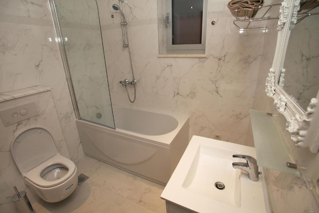 Kúpeľňa v ubytovaní Villa Kampanel