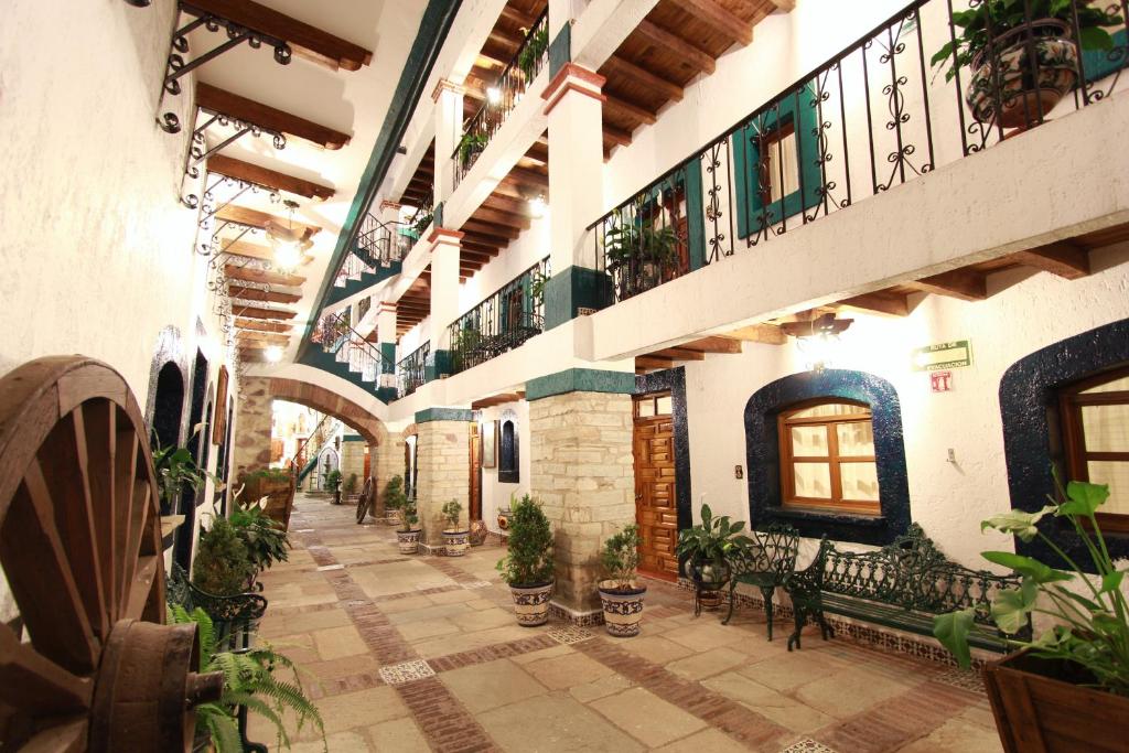 Balkón nebo terasa v ubytování Hotel Mesón del Rosario