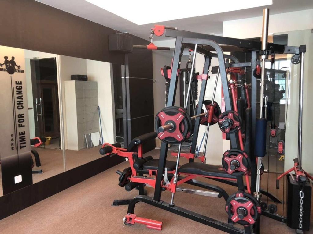 Fitness centrum a/nebo fitness zařízení v ubytování Qu Lin Resident