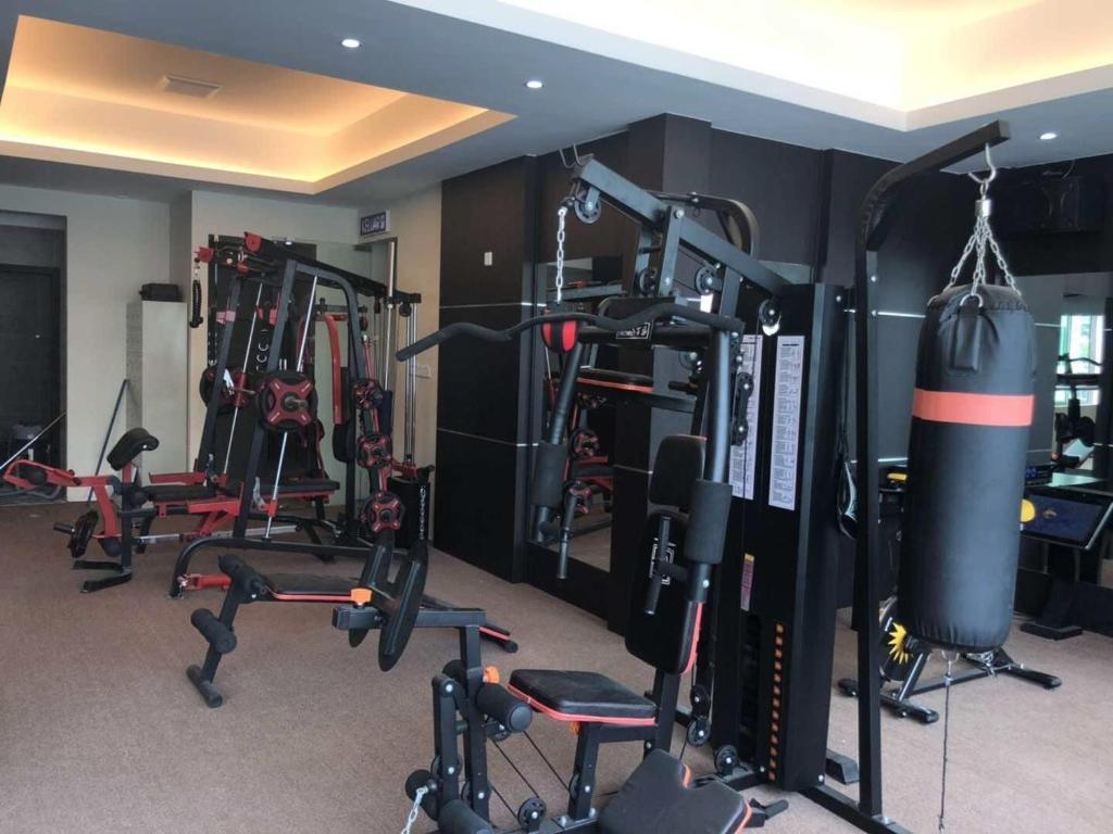 Fitness centrum a/nebo fitness zařízení v ubytování Qu Lin Resident