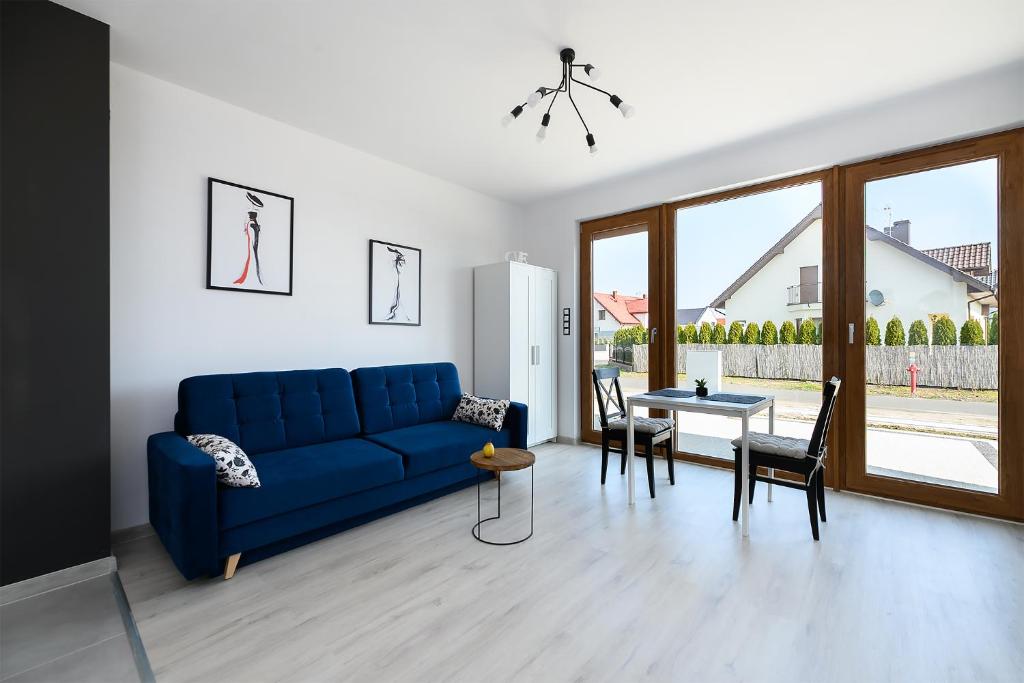 Χώρος καθιστικού στο Apartamenty RIO Oława