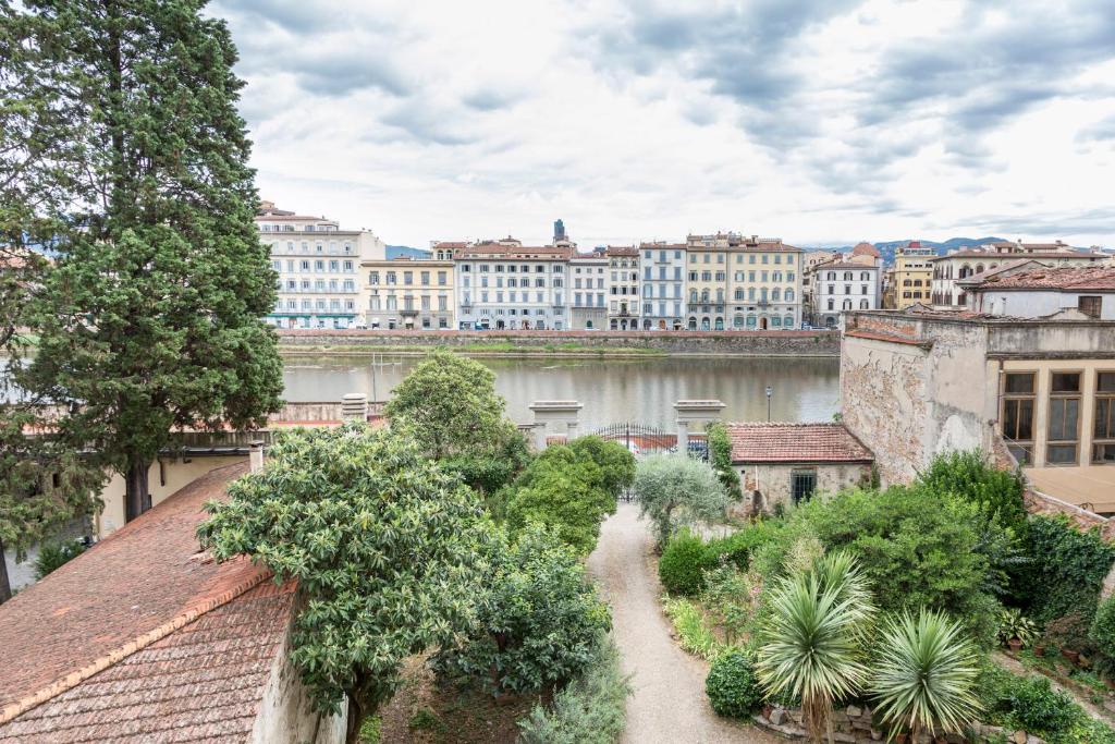 a view of the city from the roof of a building at B&B Stupido Hotel in Florence