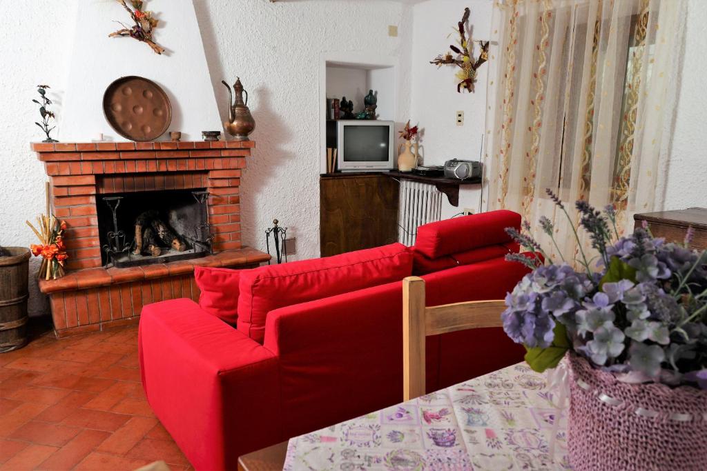 A seating area at Fattoria dei Cavalieri