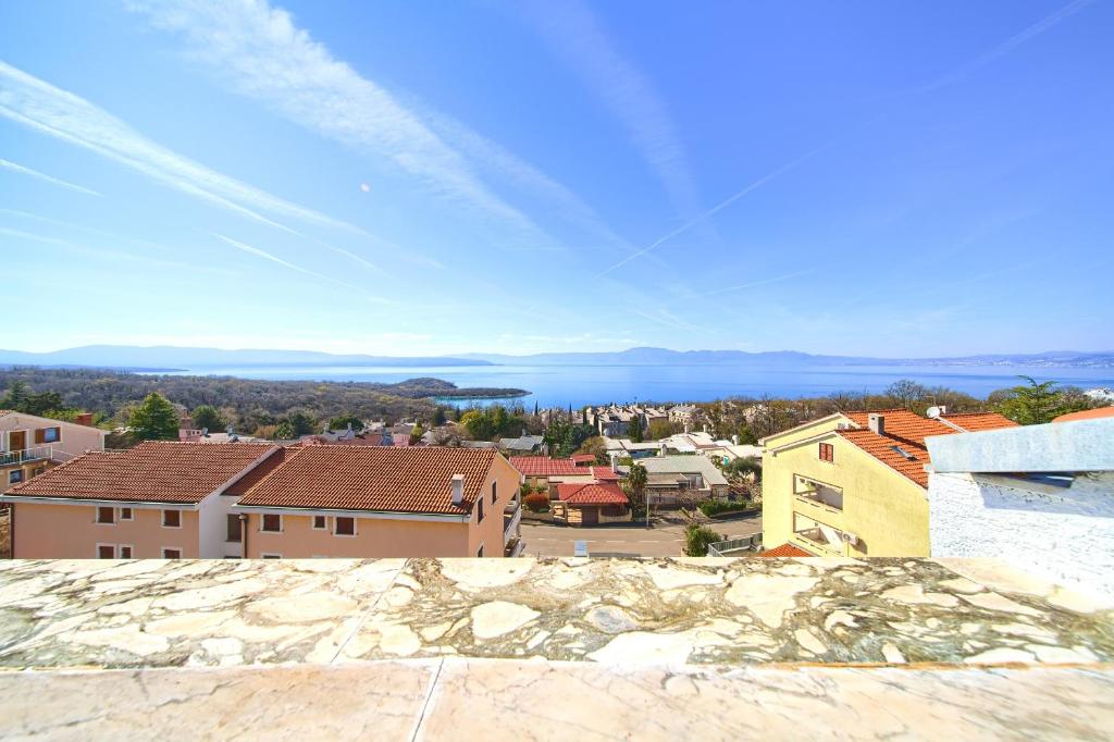 a view from the roof of a building at Apartment Galerija by El-Pi Tours in Njivice