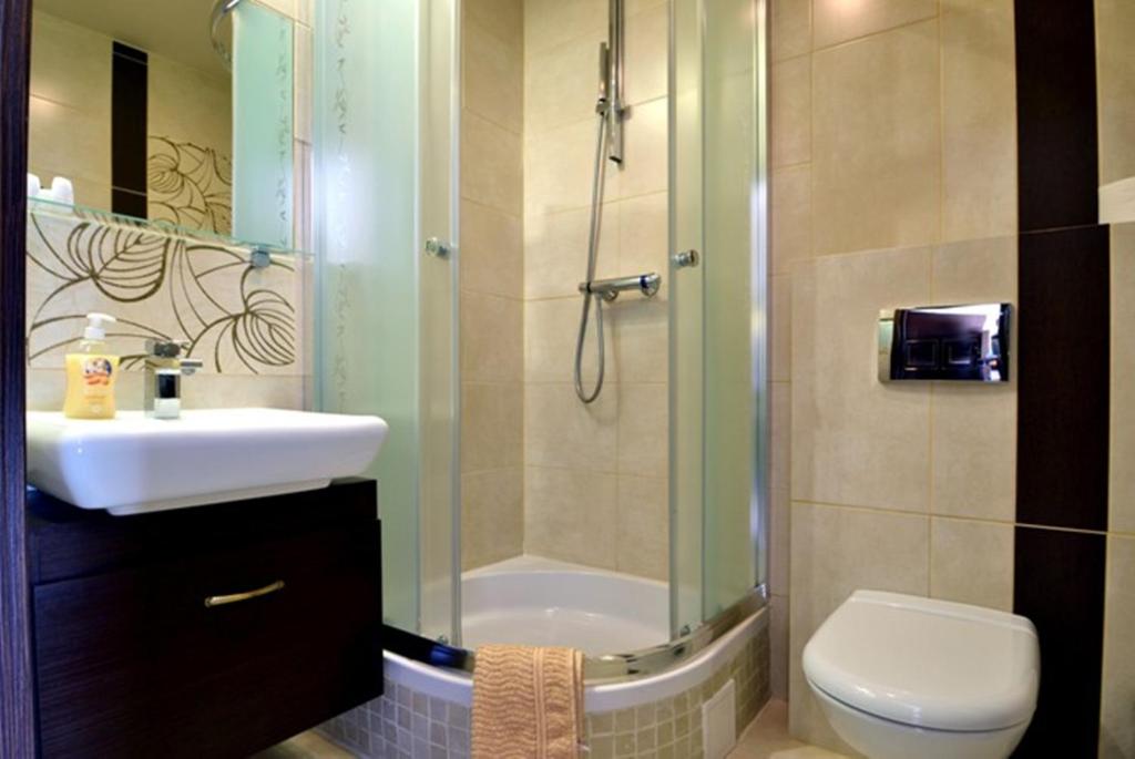 Kúpeľňa v ubytovaní Hotel Orlik