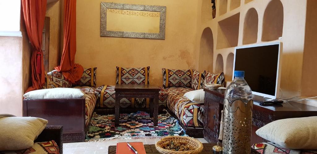 Posezení v ubytování Riad Safia