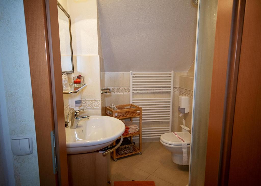 Koupelna v ubytování Guesthouse Tulipan