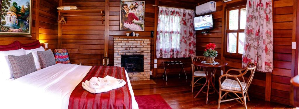 Postel nebo postele na pokoji v ubytování Chez Domaine Pousada Organica