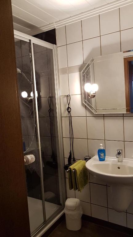 Koupelna v ubytování Brunnenhof