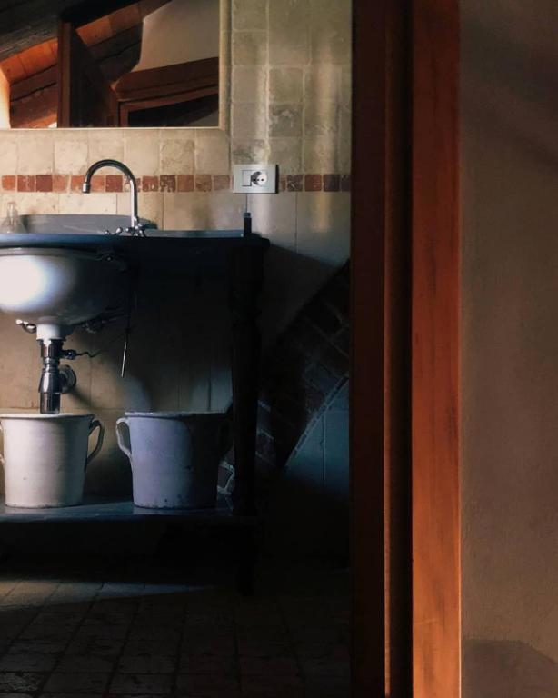 Kuchyň nebo kuchyňský kout v ubytování La Vigna B&B
