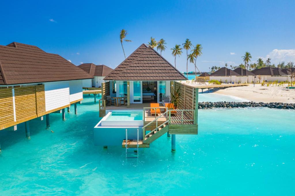a villa on the water in the maldives at Sun Siyam Olhuveli in South Male Atoll