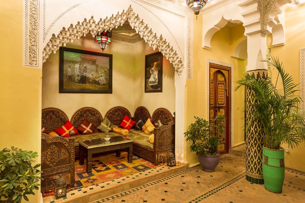 Posezení v ubytování Riad Sofia