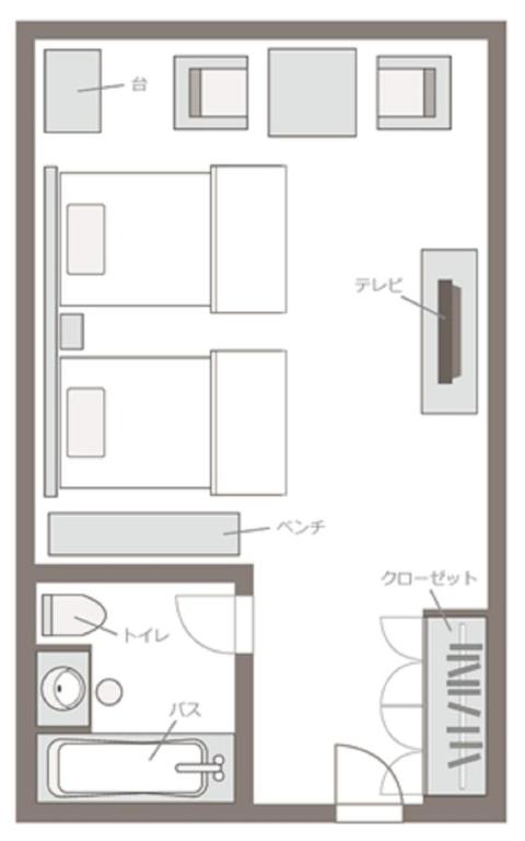 Půdorys ubytování Zekkeino Yado Inubohsaki Hotel