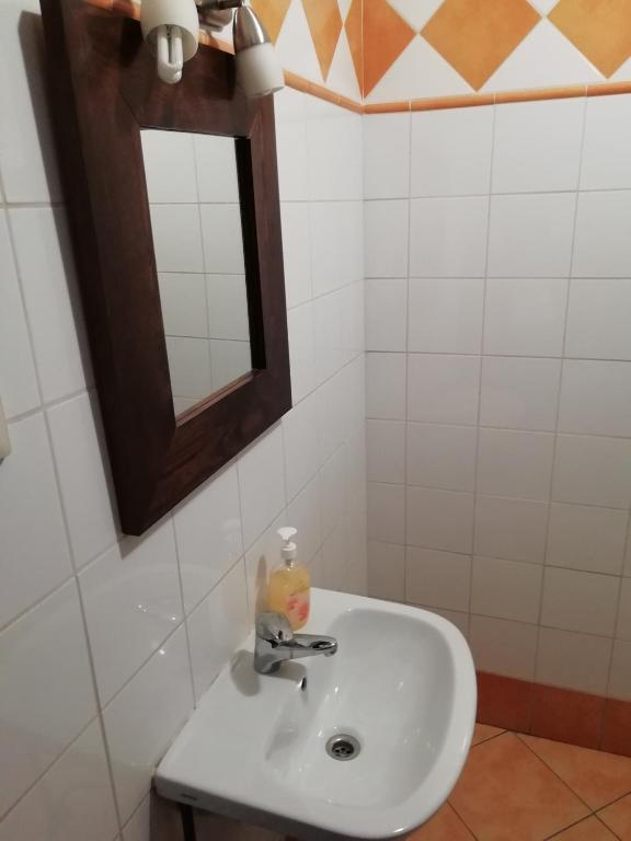Kúpeľňa v ubytovaní Karczma na Woli