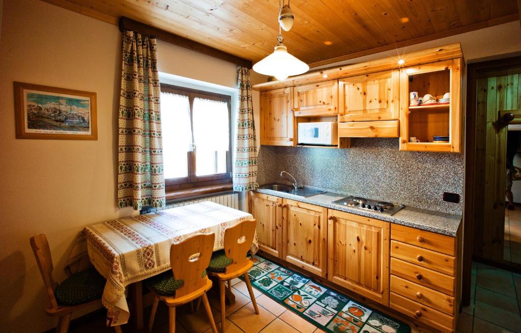 Kuchyň nebo kuchyňský kout v ubytování Residence Hotel K2