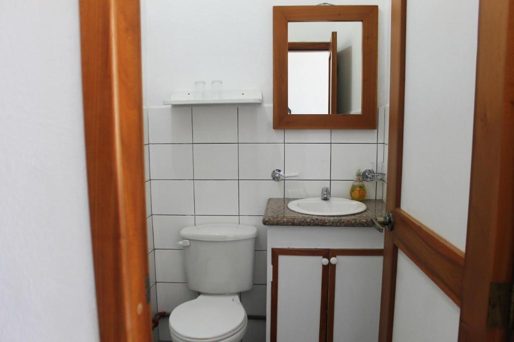 Koupelna v ubytování Posada del Mar