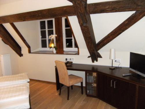 TV a/nebo společenská místnost v ubytování Hotel Restaurant Ölmühle