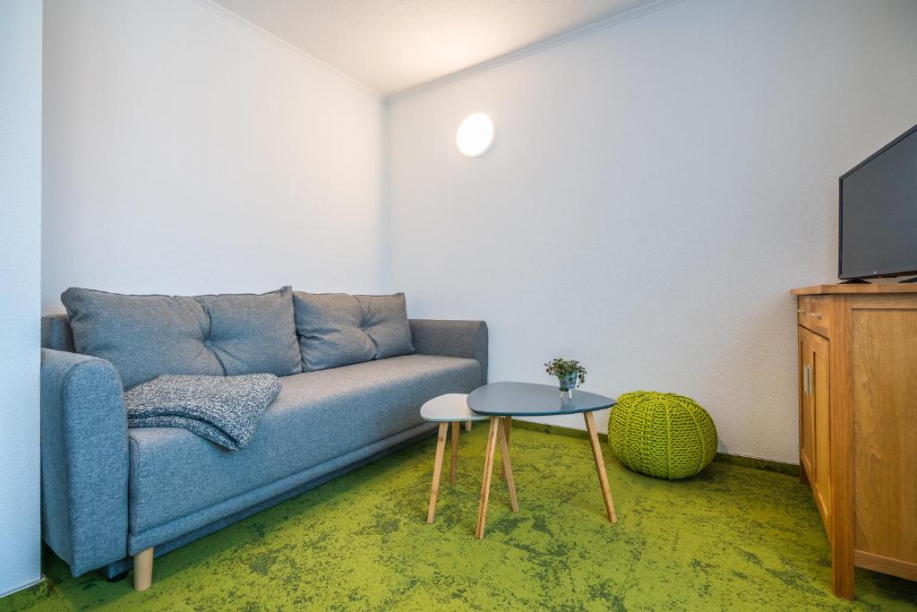 TV a/nebo společenská místnost v ubytování Hotel-Pension Treppengasse Nr 6