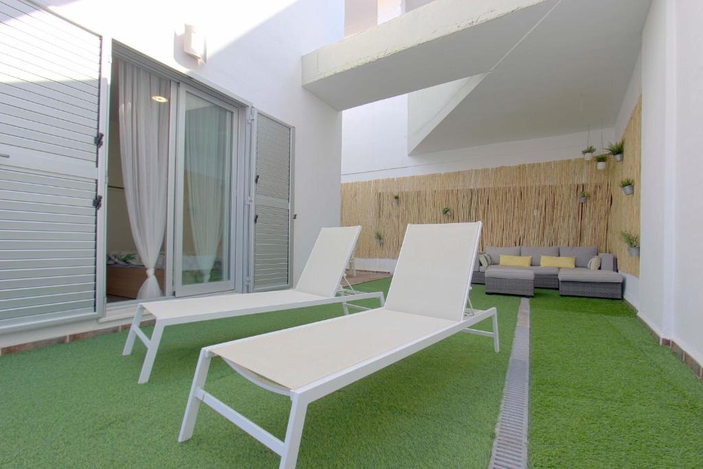 Patio nebo venkovní prostory v ubytování Mirador de Can Vicent