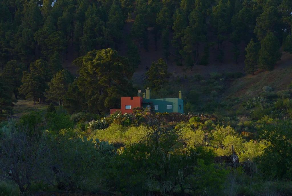 Casa Imeldo y Eloisa في El Pinar del Hierro: منزل على قمة تل به اشجار