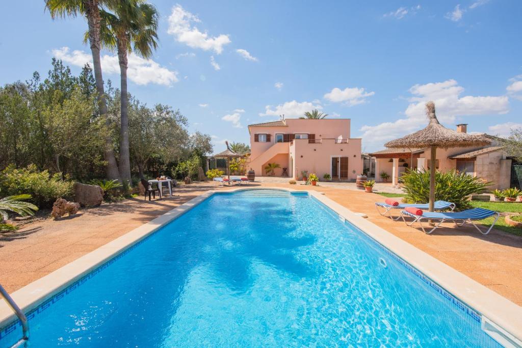 an image of a swimming pool in a villa at Holiday Home Es Figueral den Vicens in Campos