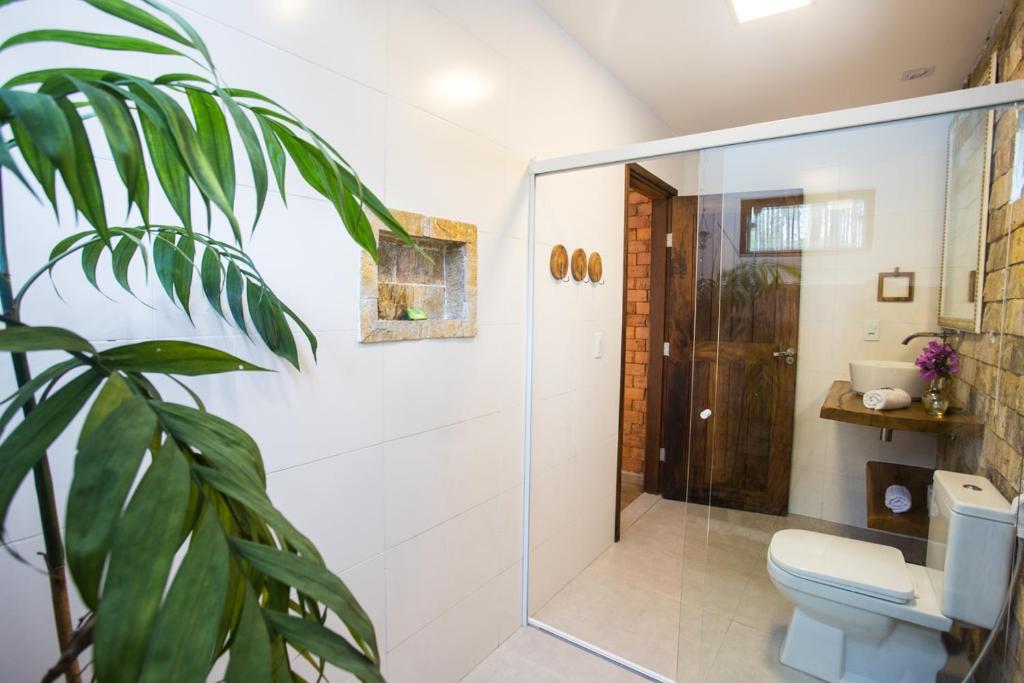 Koupelna v ubytování Vilarejo Guesthouse - Silêncio e Aconchego