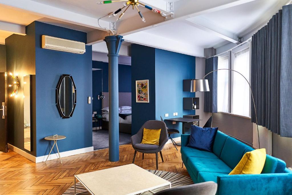Posezení v ubytování ABode Manchester