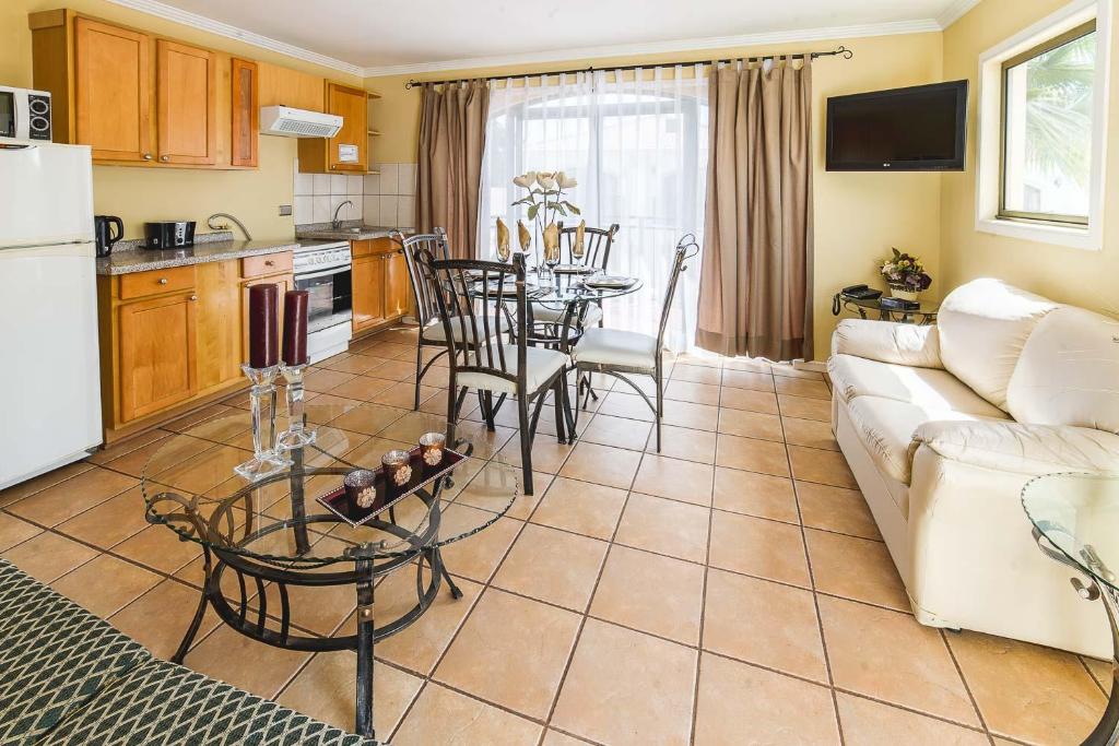 Kuchyň nebo kuchyňský kout v ubytování Aparthotel Serena Dream