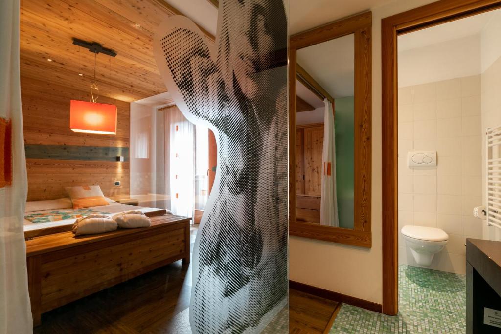 Koupelna v ubytování Hotel Isolabella Wellness