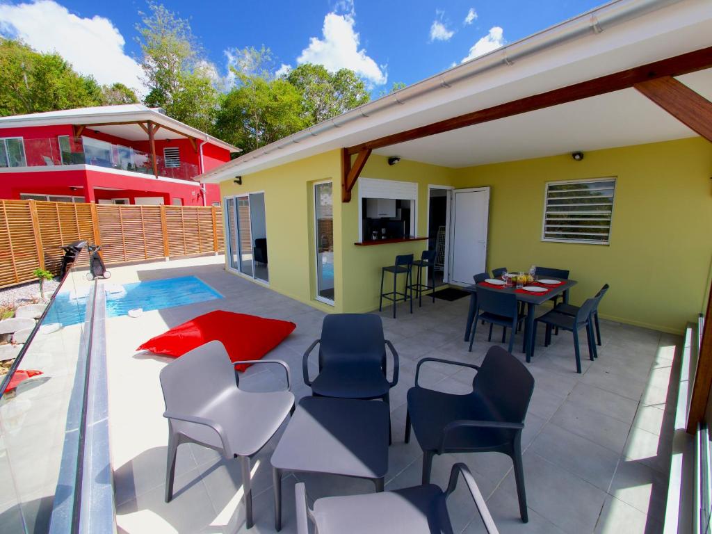 Patio nebo venkovní prostory v ubytování LES VILLAS GLACY