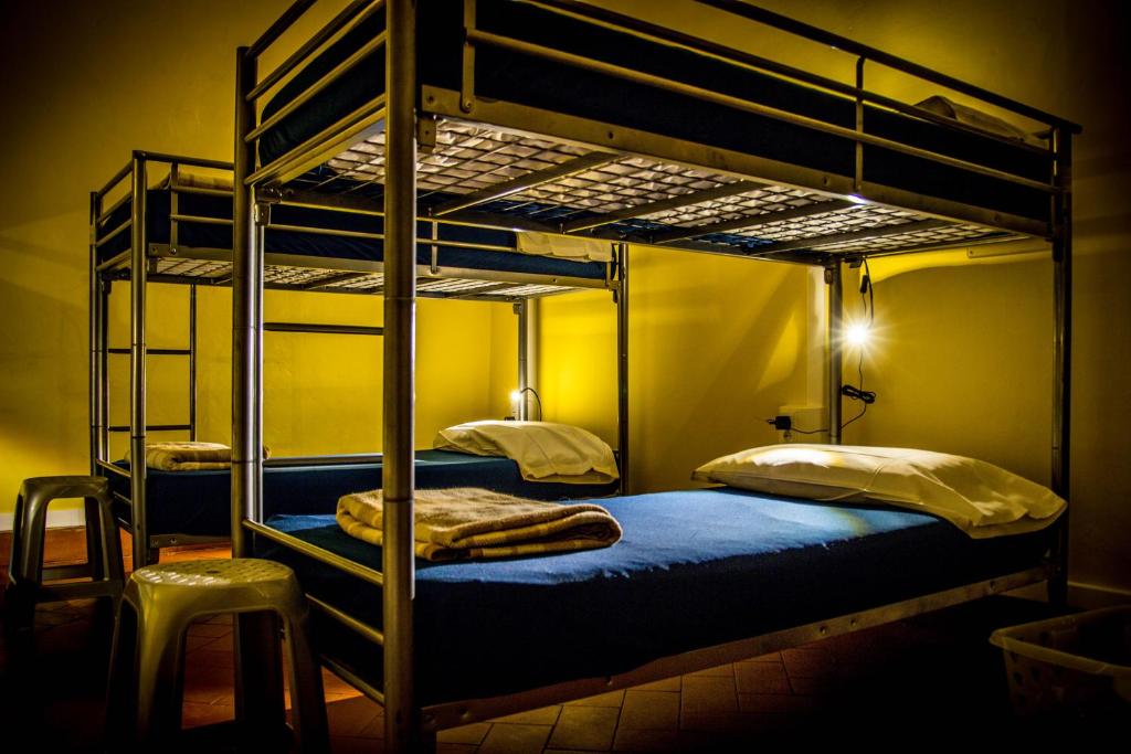 Postel nebo postele na pokoji v ubytování Hostel Santa Monaca