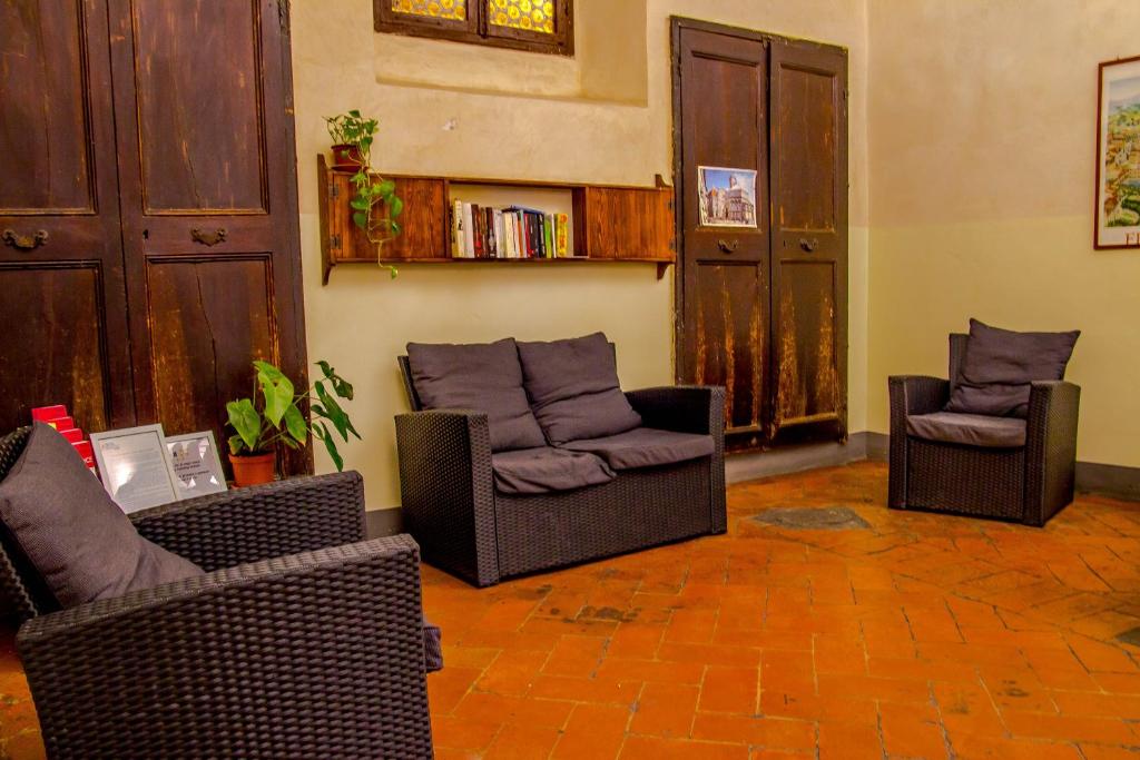 Posezení v ubytování Hostel Santa Monaca