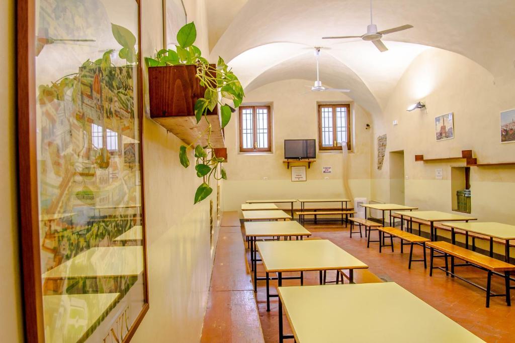 Restaurace v ubytování Hostel Santa Monaca
