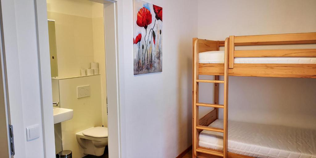 Koupelna v ubytování Appartements Nassfeld LUX