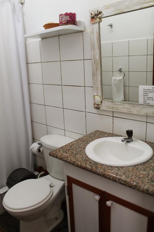 Koupelna v ubytování Posada del Mar