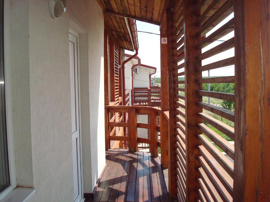 Balkón nebo terasa v ubytování Pension Oasis