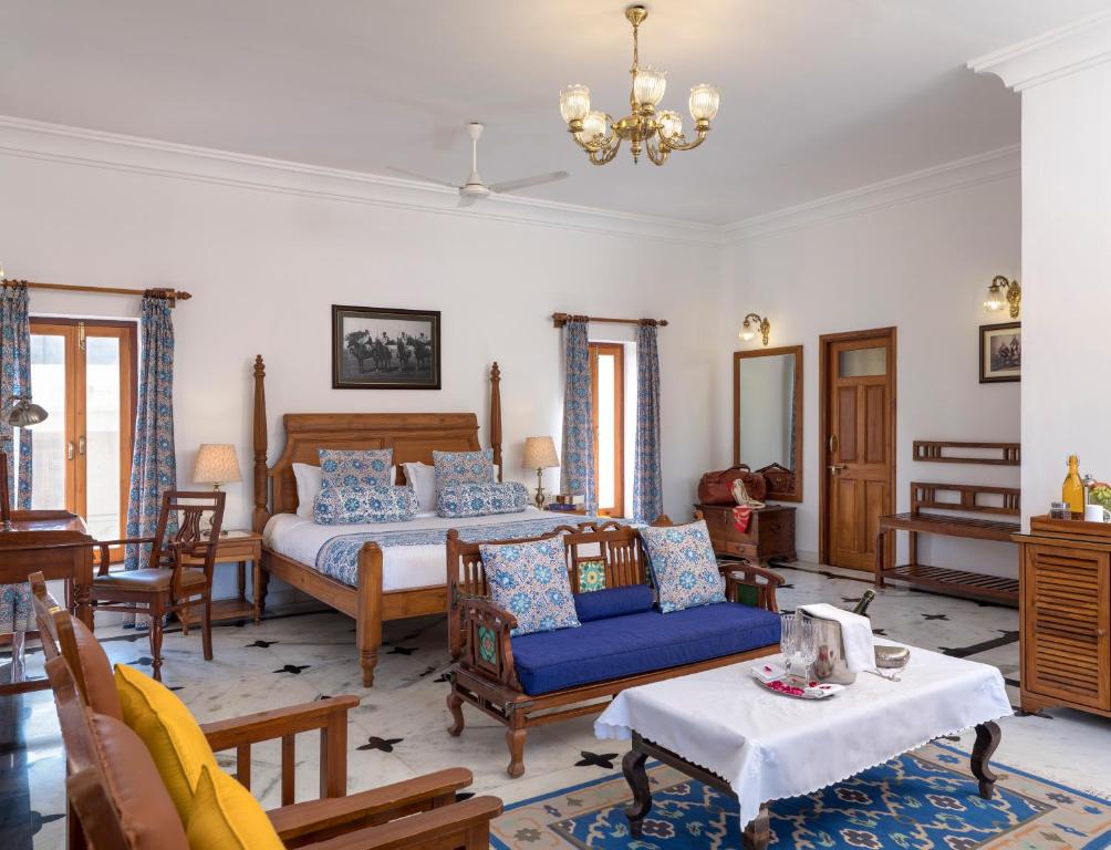 Posezení v ubytování Ratan Vilas, Jodhpur