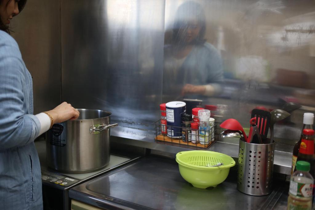 Kuchyň nebo kuchyňský kout v ubytování Hotel Yokosuka