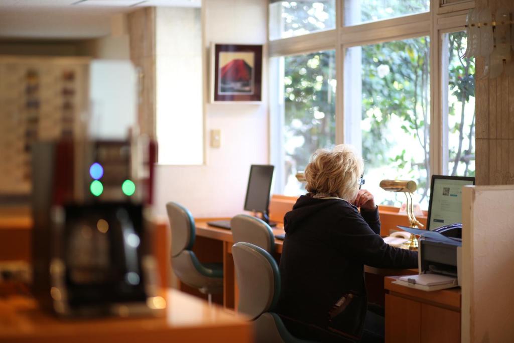 TV a/nebo společenská místnost v ubytování Hotel Yokosuka