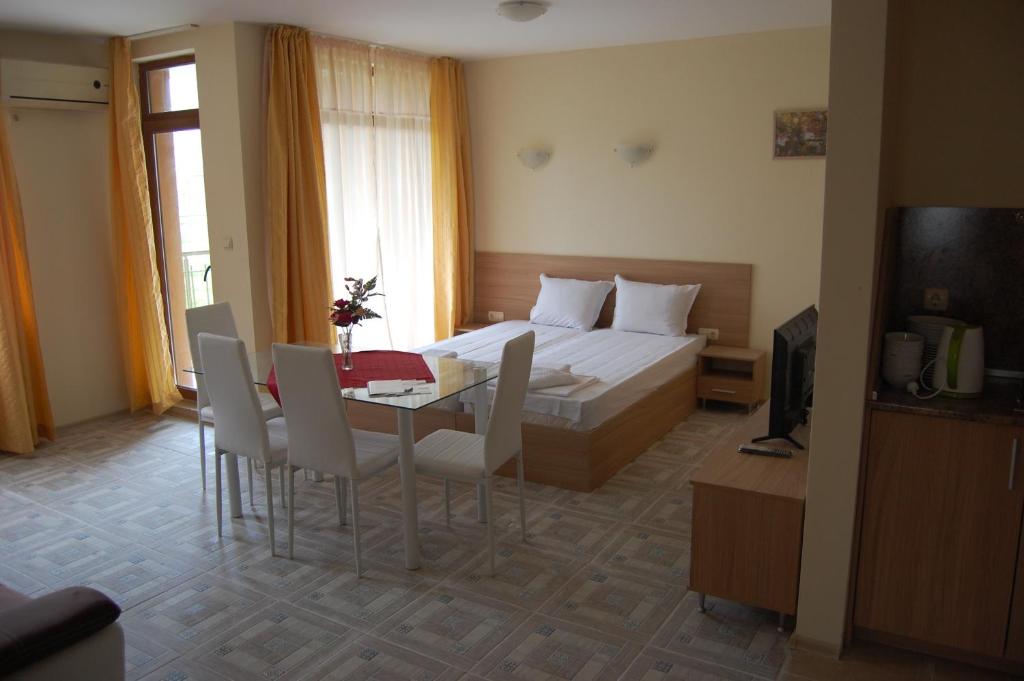 Postel nebo postele na pokoji v ubytování Renta BG Apartments in Tsarevo