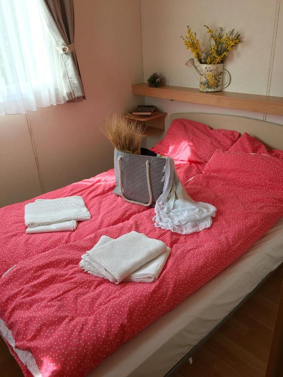 Postel nebo postele na pokoji v ubytování Camping San Giusto
