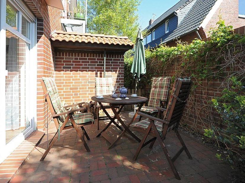 Patio nebo venkovní prostory v ubytování Haus Kiebitznuest - Langeoog
