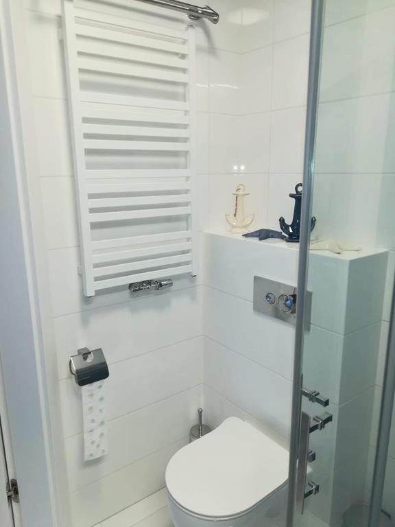 Koupelna v ubytování Apartament na Wzgórzu