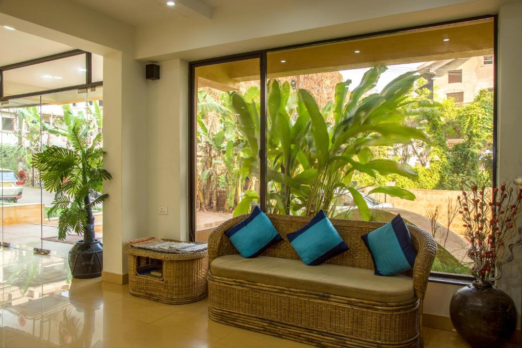 Posezení v ubytování Rendezvous Beach Resort Panjim