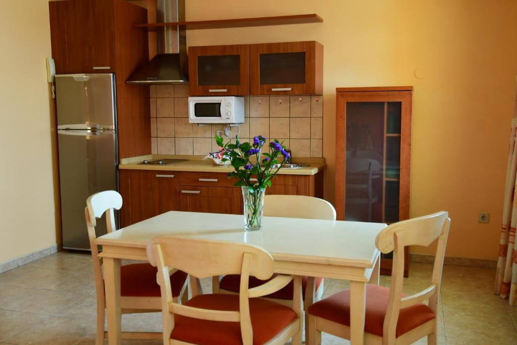 Kuchyň nebo kuchyňský kout v ubytování Villamar Hotel