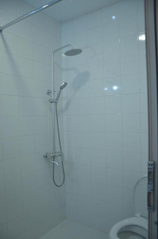 Koupelna v ubytování Mebo House